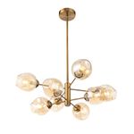 SL1500.203.08 Светильник подвесной ST-Luce Золотистый/Янтарный E14 8*40W