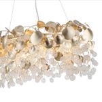 5104/8 CLASSIC ODL26 золотистый/прозрачный металл/стекло Люстра E14 8*40W 220В IP20 COINS