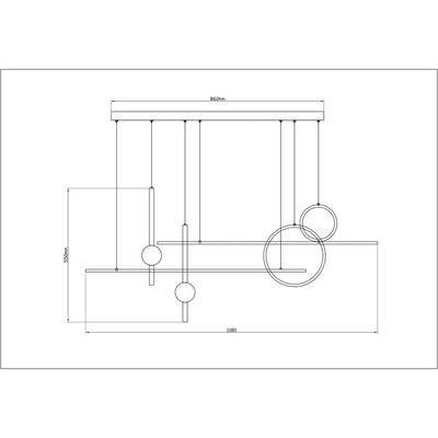 Подвесной светильник Arte Lamp POLARIS A2610SP-85BK, 1хLED