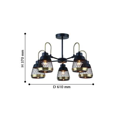 Люстра Entresol 2346-5P. ТМ F-Promo