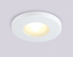 Светильник встраиваемый IP44 с высокой степенью пылевлагозащиты TN1180 WH белый IP44 GU5.3 D85*34