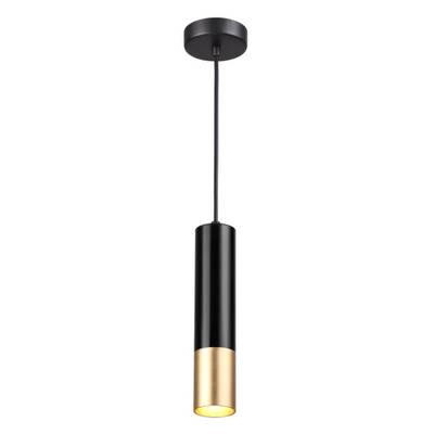 3876/1L HIGHTECH ODL19 405 черный с золотом Подвесной светильник GU10 1*50W 220V KIKO