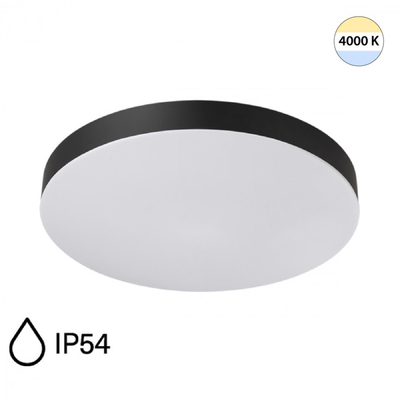 7760/24L MITRA LED SN 545 Светильник пластик/белый/черный LED 24Вт 4000K D300 IP54 GAMMA