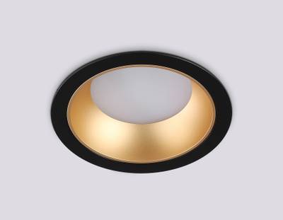 Светильник встраиваемый TN52334 SBK/SGD черный песок/золото песок GX53 max 12W D115*25