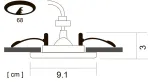 Точечный встраиваемый светильник Arte Lamp AQUA A2024PL-1WH, 1хGU10