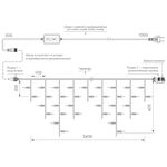 Светодиодная гирлянда ARD-EDGE-CLASSIC-2400x600-CLEAR-88LED-PULSE White (230V, 6W) (Ardecoled, IP65)