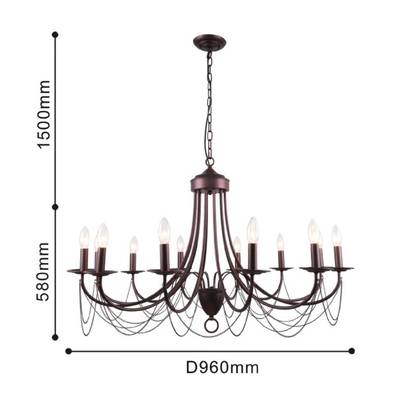 Подвесная люстра Plini 2590-12P, 12*E14*40W. ТМ F-Promo
