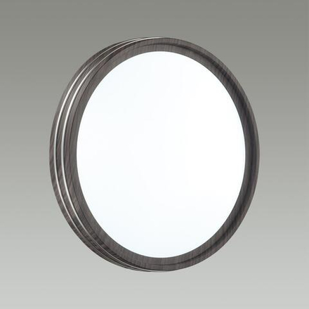 7604/DL PALE SN 176 Светильник пластик/белый/венге/хром LED 48Вт 4000К D390 IP43 TROSTO