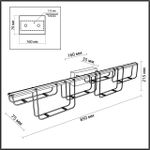 7059/12WL HIGHTECH ODL26 Настенный светильник  нерж/сталь хром IP20 LED 12W 1080Лм 3000K 220V ZAHA