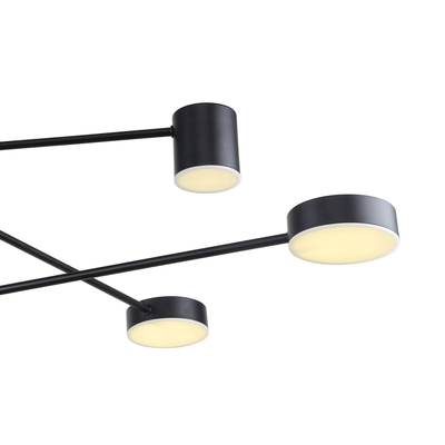 Потолочная люстра Ducan 3094-6P, 3*LED*5W + 3*LED*7W, 1464LM, 4000K. ТМ F-Promo
