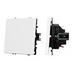 Механизм выключателя одноклавишный проходной SWT-NOBE-MKP1-SFPL-WH (230V, 10A) (Arlight, -)