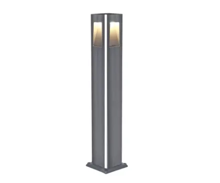 09210-F(220V),16(07) Светильник уличный Крисми серый 220V w12*12 h80 Led 4*3W (4000K) Декоративная подсветка зеленая.