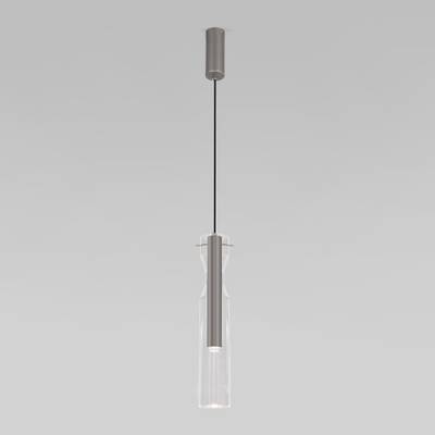 Подвесной светодиодный светильник со стеклянным плафоном 50253/1 LED графит