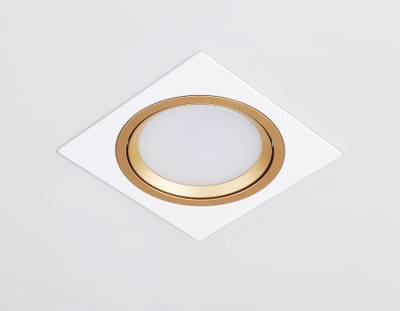 Светильник встраиваемый поворотный точечный TN51916 WH/GD белый/золото GX53 max 12W 115*115*23