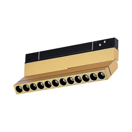 ST805.236.12 Магнитный трековый светильник Золотистый LED 1*12W 3000K 450Lm Ra&gt;90 36° IP20 L220xW22xH117 48VV