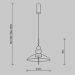 Подвесной светильник Bangkok 3000К 12Вт, MOD185PL-L12CG3K3. TM Maytoni