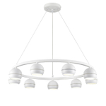 8254/9 COMFI LN26 246 белый металл Светильник подвесной LED GX53 8*7W 220V LUAZANA