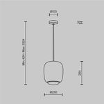 Подвесной светильник Brio 3000К 12Вт MOD466PL-L12GR3K. TM Maytoni