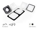 Корпус светильника встраиваемый для насадок 70*70mm C7905 SWH белый песок 180*90*H32mm MR16 GU5.3