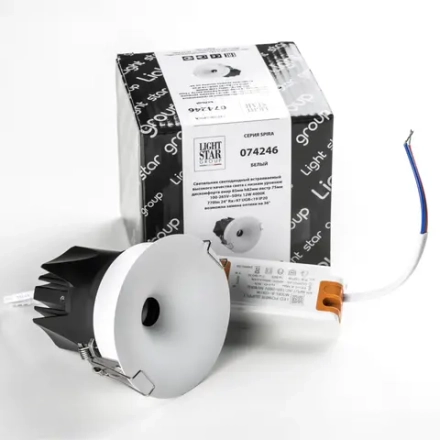 074246 Светильник SPIRA LED 12W 720LM 24G БЕЛЫЙ 4000K