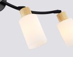 Светильник накладной TR8723/4 BK/WD черный/дерево E14/4 max 60W 760*100*210