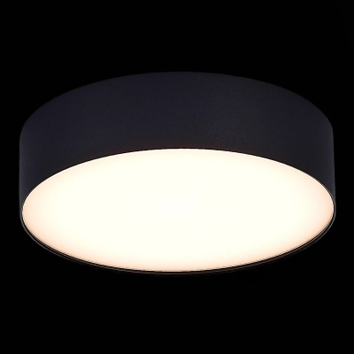 ST606.432.27 Светильник потолочный Черный LED 1*27W 3000K 2 340Lm Ra>85 120° IP20 D220xH55 185-265V