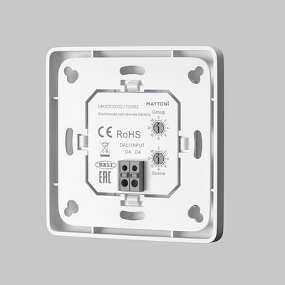 4-х кнопочная DALI DT6 панель для одной группы и 4-х сцен, 721052. TM Maytoni