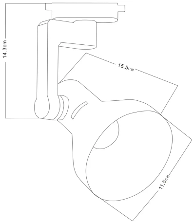 Трековый светильник Arte Lamp NIDO A5106PL-1WH, 1хE27