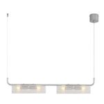 8258/4 SUSPENTIONI LN26 серебро/прозрачный, металл/стекло Подвес G9 4*20W 220V TORONTO