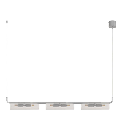 8258/6 SUSPENTIONI LN26 серебро/прозрачный, металл/стекло Подвес G9 6*20W 220V TORONTO