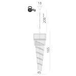 Подвесная люстра Divinare CHARLOTTE 3011/01 SP-11, 11хE14
