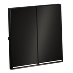 VLSM000412 Клавиши для выключателя/переключателя двухклавишного с подсветкой, S70 Metal (антрацит). (ТМ Maytoni)