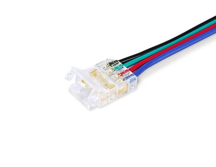 Соединитель гибкий двухсторонний COB RGB 12/24V для лент 10mm GS7921 (4 конт.) (5шт. в комплекте)