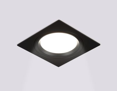 Светильник встраиваемый поворотный точечный TN51917 BK черный GX53 max 12W 115*115*23