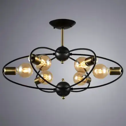 Потолочная люстра Arte Lamp GLASGOW A1963PL-6BK, 6хE27