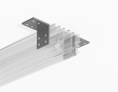 Уголок для закладных профилей Magnetic standard 48V 10mm GL2020 AL алюминий 40*30*40 2 шт