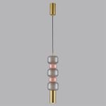6504/1A SUSPENTIONI LN23 303 бронза, розовый, серый Подвес GU10 50W 220V VERONA