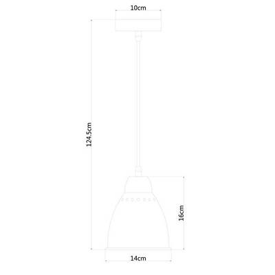 Подвесной светильник Arte Lamp BRACCIO A2054SP-1WH, 1хE27