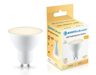Лампа светодиодная 181303 LED MR16 13W IC GU10 2700K 175-265V