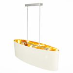 SLE300563-03 Светильник подвесной Никель/Золотистый, Светло-бежевый E27 3*40W