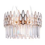 Подвесная хрустальная люстра TR5263/8 GD/CL золото/прозрачный E14/8 max 40W D500*700