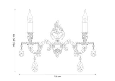 Бра Lucia Tucci BARLETTA W1730.2 antique