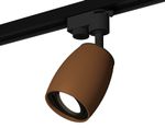 Комплект трекового светильника XT1124002 SCF/PBK кофе песок/черный полированный MR16 GU5.3 (A2521, C1124, N7002)