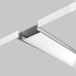 Алюминиевый профиль встраиваемый с накладным фланцем 30x6 (Серебро, 2 м), ALM-3006-S-2M 632018