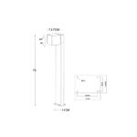 Ландшафтный светильник Arte lamp BELGRADE A5193PA-1BK, 1хLED