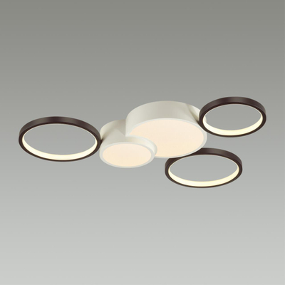 5253/80CL LEDIO LN26 291 белый, черный Люстра потолочная диммир. с ДУ LED 80W 220V NORBERT