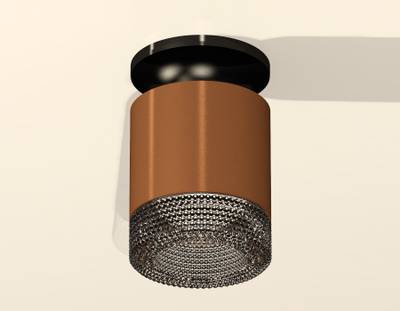 Комплект накладного светильника с композитным хрусталем XS7404102 SCF/BK кофе песок/тонированный MR16 GU5.3 (N7926, C7404, N7192)