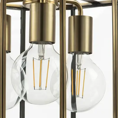 798231 Люстра GENNI 3х40W E27 ЛАТУНЬ/ПРОЗРАЧНЫЙ Lightstar