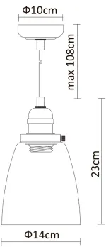 Подвесной светильник Arte Lamp TRENTO A9387SP-1CC, 1хE27