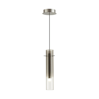 5062/5LA PENDANT ODL24 453 серебристый/дымчатый/металл/стекло Подвес LED 5W 3000K SHINY
